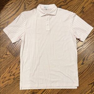 Peter Millar NWOT Crown Comfort cotton polo harp stripe